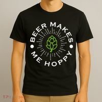 Beer Makes Me Hoppy T-Shirt thumb 3