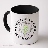 Beer Makes Me Hoppy Coffee Mug thumb 0