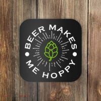 Beer Makes Me Hoppy Coaster thumb 0