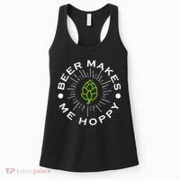 Beer Makes Me Hoppy Women's Tank Top thumb 0