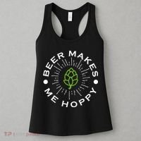 Beer Makes Me Hoppy Women's Tank Top thumb 3