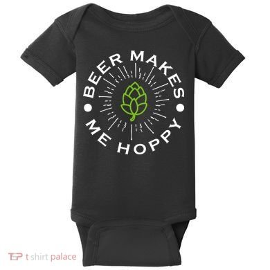 Beer Makes Me Hoppy Baby Bodysuit