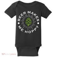 Beer Makes Me Hoppy Baby Bodysuit thumb 0