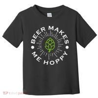 Beer Makes Me Hoppy Toddler T-Shirt thumb 0