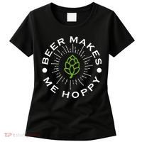 Beer Makes Me Hoppy Women's T-Shirt thumb 0