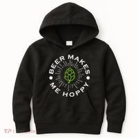Beer Makes Me Hoppy Kids Hoodie thumb 0
