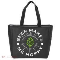 Beer Makes Me Hoppy Tote Bag thumb 0