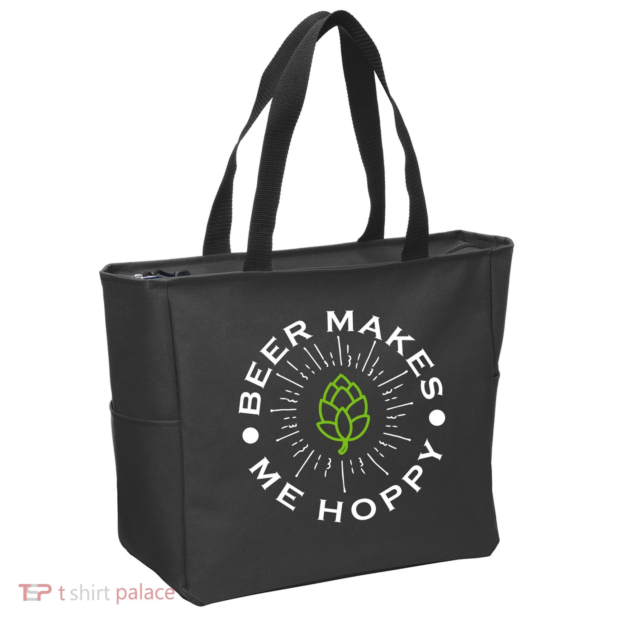 Beer Makes Me Hoppy Tote Bag