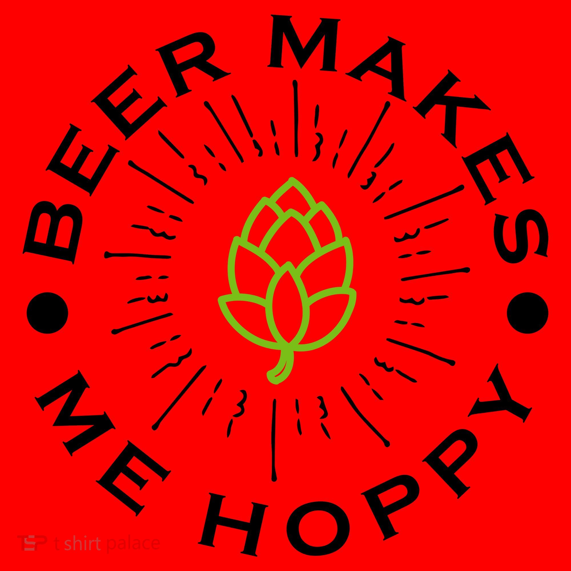 Beer Makes Me Hoppy Santa Hat
