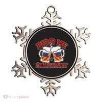 Beer Me I'm A Patriot USA Flag Beer Mugs Ornament thumb 0