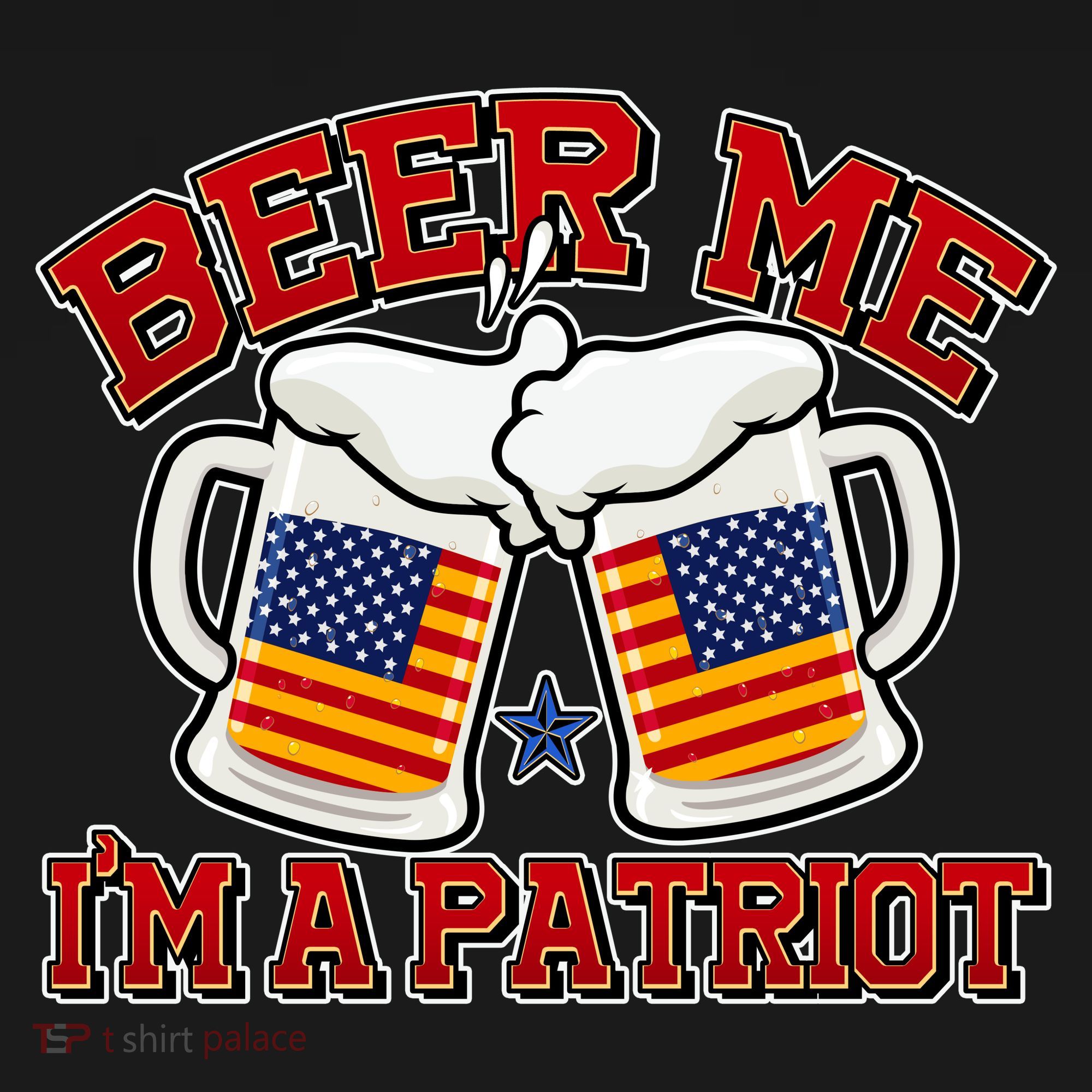 Beer Me I'm A Patriot USA Flag Beer Mugs Ornament