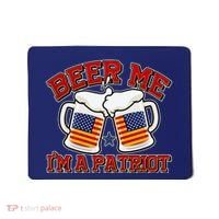 Beer Me I'm A Patriot USA Flag Beer Mugs Mousepad thumb 0