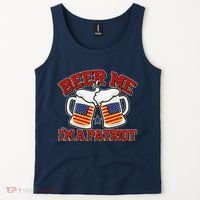 Beer Me I'm A Patriot USA Flag Beer Mugs Tank Top thumb 2