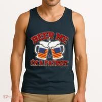 Beer Me I'm A Patriot USA Flag Beer Mugs Tank Top thumb 3