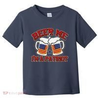 Beer Me I'm A Patriot USA Flag Beer Mugs Toddler T-Shirt thumb 0