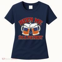 Beer Me I'm A Patriot USA Flag Beer Mugs Women's T-Shirt thumb 0