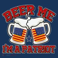 Beer Me I'm A Patriot USA Flag Beer Mugs Women's T-Shirt thumb 6