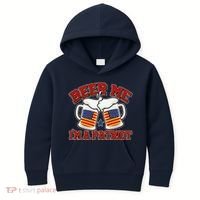 Beer Me I'm A Patriot USA Flag Beer Mugs Kids Hoodie thumb 0