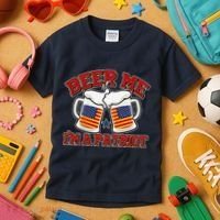 Beer Me I'm A Patriot USA Flag Beer Mugs Kids T-Shirt thumb 3