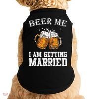 Beer Me I'm Getting Married Doggie Tank thumb 0