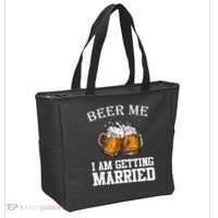 Beer Me I'm Getting Married Tote Bag thumb 2