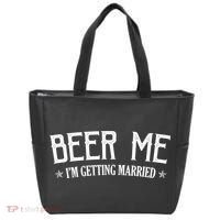 Beer Me I'm Getting Married Funny Wedding Tote Bag thumb 0