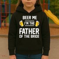 Beer Me I'm The Father Of The Bride Kids Hoodie thumb 3