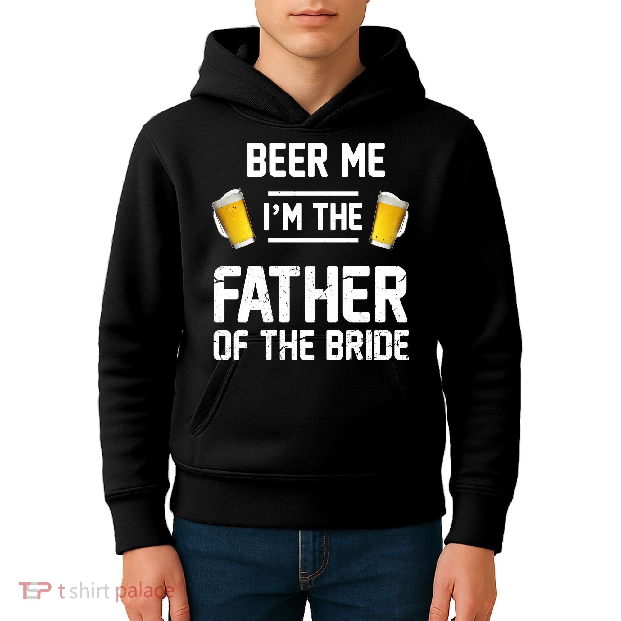 Beer Me I'm The Father Of The Bride Kids Hoodie