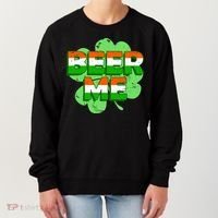 Beer Me St. Patrick's Day Irish Flag Clover Women's Sweatshirt thumb 0