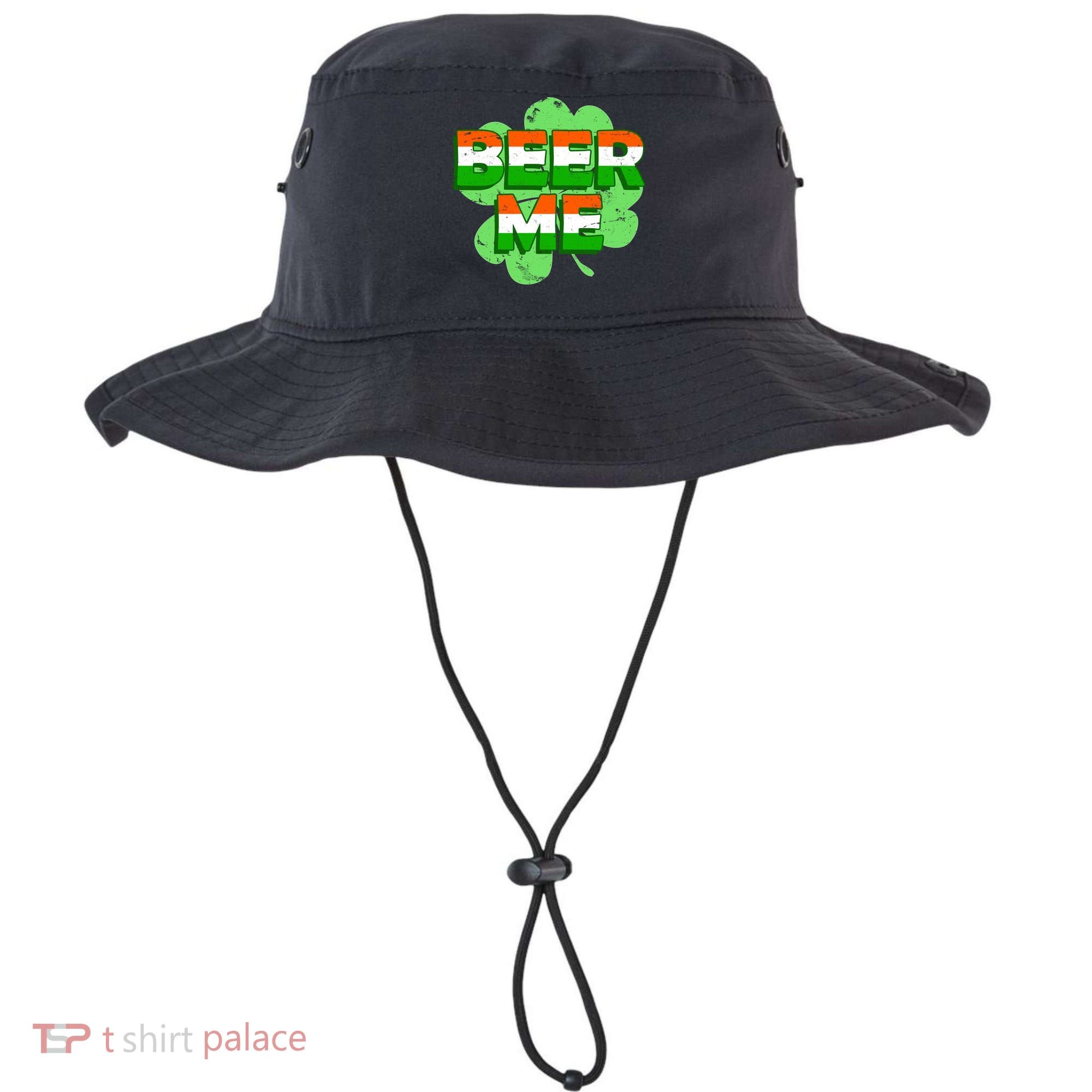 Beer Me St. Patrick's Day Irish Flag Clover Bucket Hat