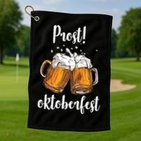Beer Oktoberfest Prost Cheers Golf Towel thumb 1