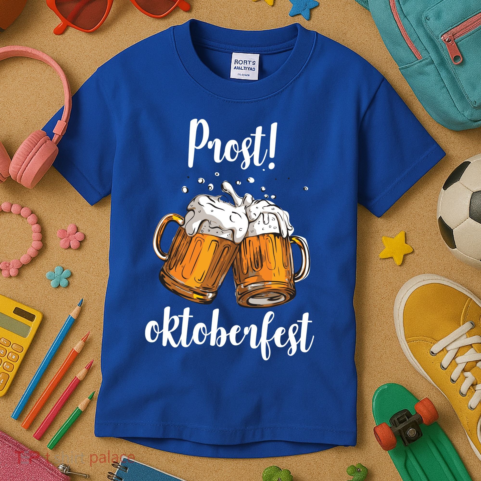 Beer Oktoberfest Prost Cheers Kids T-Shirt