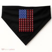 Beer Pong USA American Flag USA-Made Doggie Bandana thumb 0