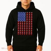 Beer Pong USA American Flag Hoodie thumb 2