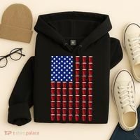 Beer Pong USA American Flag Hoodie thumb 4