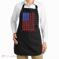 Beer Pong USA American Flag Apron thumb 2