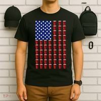 Beer Pong USA American Flag T-Shirt thumb 6