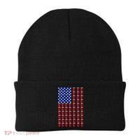 Beer Pong USA American Flag Beanie thumb 0
