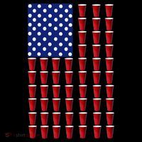 Beer Pong USA American Flag Mousepad thumb 1