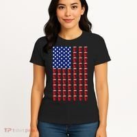 Beer Pong USA American Flag Women's T-Shirt thumb 4