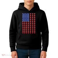 Beer Pong USA American Flag Kids Hoodie thumb 4