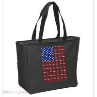 Beer Pong USA American Flag Tote Bag thumb 2