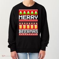 Beer Ugly Christmas Sweater Merry Beermas Women's Sweatshirt thumb 0