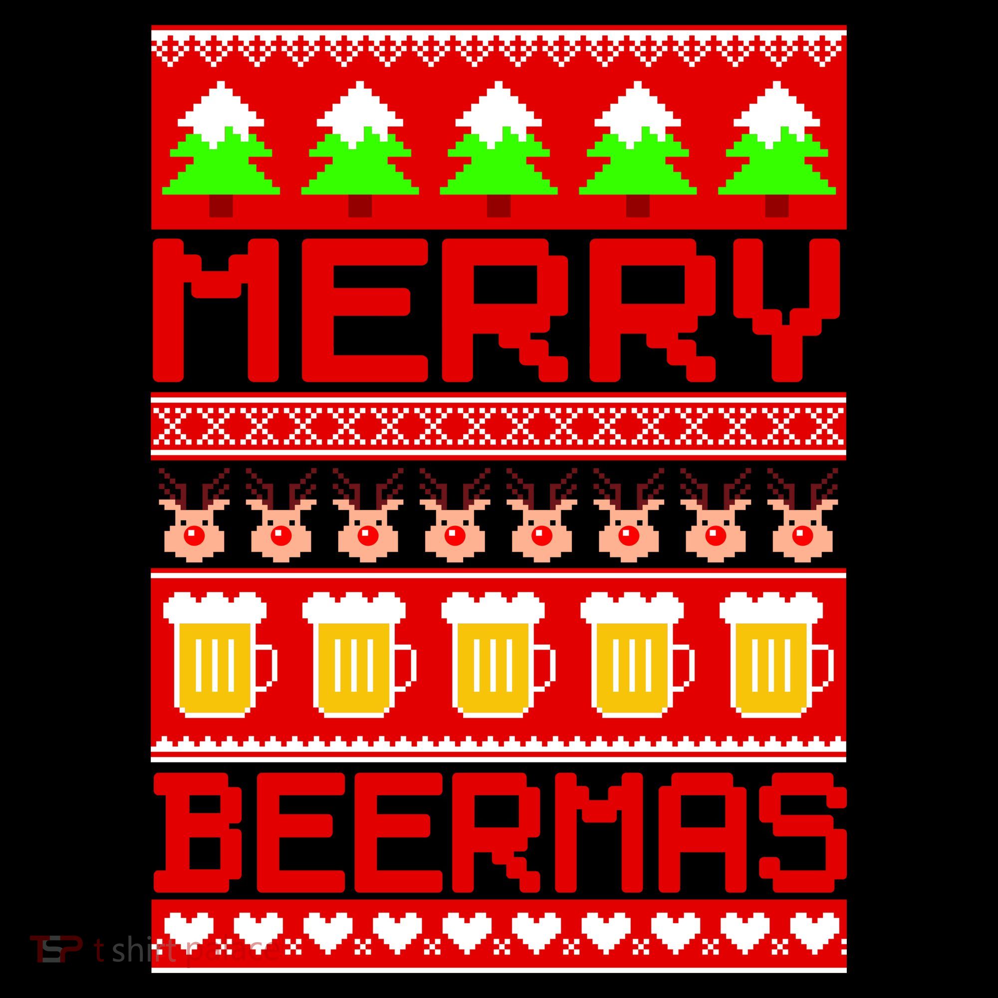 Beer Ugly Christmas Sweater Merry Beermas Coffee Mug