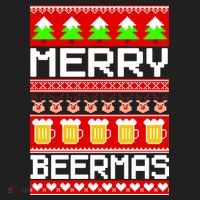 Beer Ugly Christmas Sweater Merry Beermas Beanie thumb 2