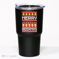 Beer Ugly Christmas Sweater Merry Beermas Tumbler thumb 0