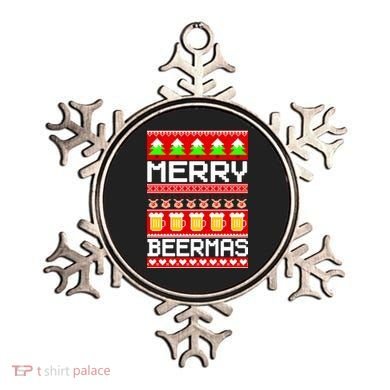 Beer Ugly Christmas Sweater Merry Beermas Ornament