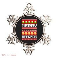 Beer Ugly Christmas Sweater Merry Beermas Ornament thumb 0