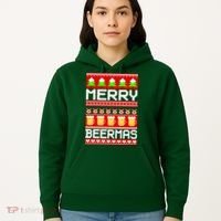 Beer Ugly Christmas Sweater Merry Beermas Hoodie thumb 5