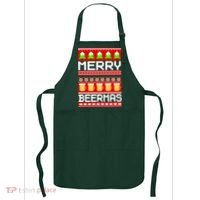 Beer Ugly Christmas Sweater Merry Beermas Apron thumb 0